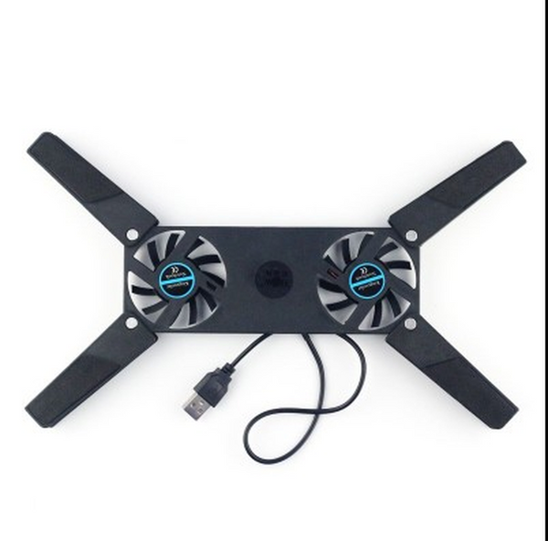 HKM-148499 Rotatable USB Cooling Pad with Dual Fans for 8-14 Inch Laptops and PCs