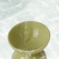 HKM-1485501 Slanted Mouth Ceramic Cat Bowl Designed to Support Cervical Spine - 13CM Diameter
