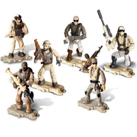 HKM-148563 Mixed Special Forces Action Figures Set with Military Accessories - 6-Piece Toy Soldier Collection for Ages 4+