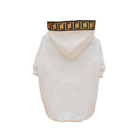 HKM-1485885 Casual Cotton Pet Dog Clothes in Black and White - Sizes XS to 2XL