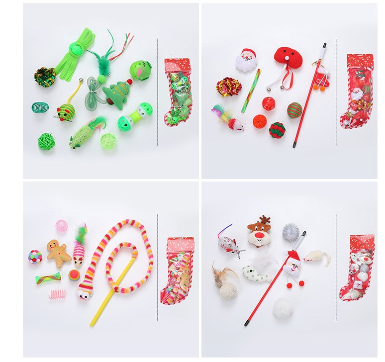 HKM-1486141 Warm Winter Cat Toy Gift Set for Holidays and Special Occasions - Ideal for Friends and Family