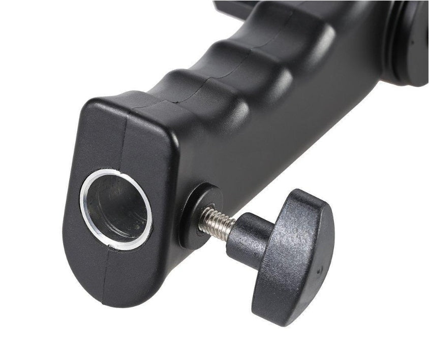 HKM-148691 S Type H Bracket for Camera Accessories – Adjustable ABS Plastic Mount with Universal Compatibility and Umbrella Hole