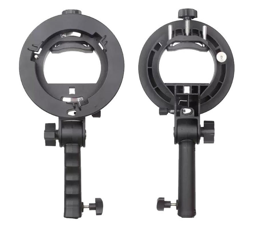 HKM-148691 S Type H Bracket for Camera Accessories – Adjustable ABS Plastic Mount with Universal Compatibility and Umbrella Hole