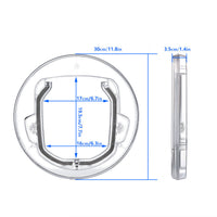 HKM-1488573 Round Lockable Pet Door with Weather Seal - Fits Glass Panels, Model XA-210
