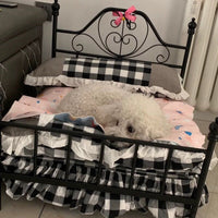 HKM-1489725 Cozy High-Density Sponge Pet Bed with Washable Cotton Cover - Sizes M, L, XL Available