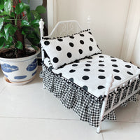 HKM-1489725 Cozy High-Density Sponge Pet Bed with Washable Cotton Cover - Sizes M, L, XL Available
