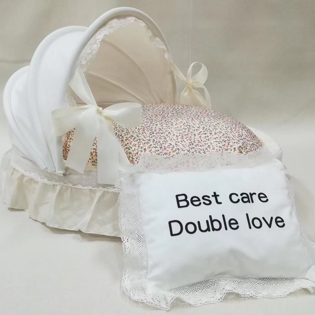 HKM-1489725 Cozy High-Density Sponge Pet Bed with Washable Cotton Cover - Sizes M, L, XL Available