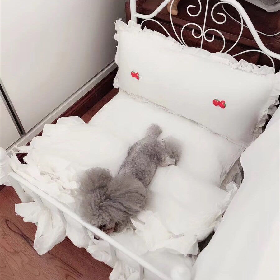 HKM-1489725 Cozy High-Density Sponge Pet Bed with Washable Cotton Cover - Sizes M, L, XL Available