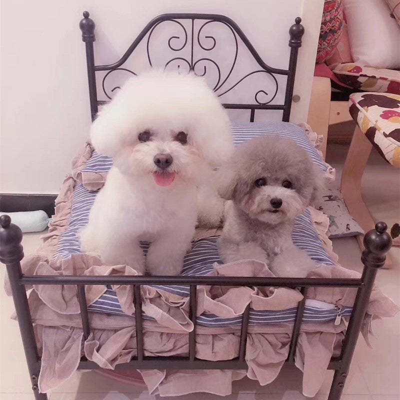 HKM-1489725 Cozy High-Density Sponge Pet Bed with Washable Cotton Cover - Sizes M, L, XL Available