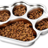 HKM-1491261 Stainless Steel Slow Feeder Dog Bowl for Small to Medium Breeds with Non-Slip Design