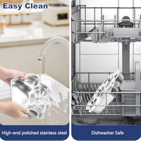 HKM-1491261 Stainless Steel Slow Feeder Dog Bowl for Small to Medium Breeds with Non-Slip Design