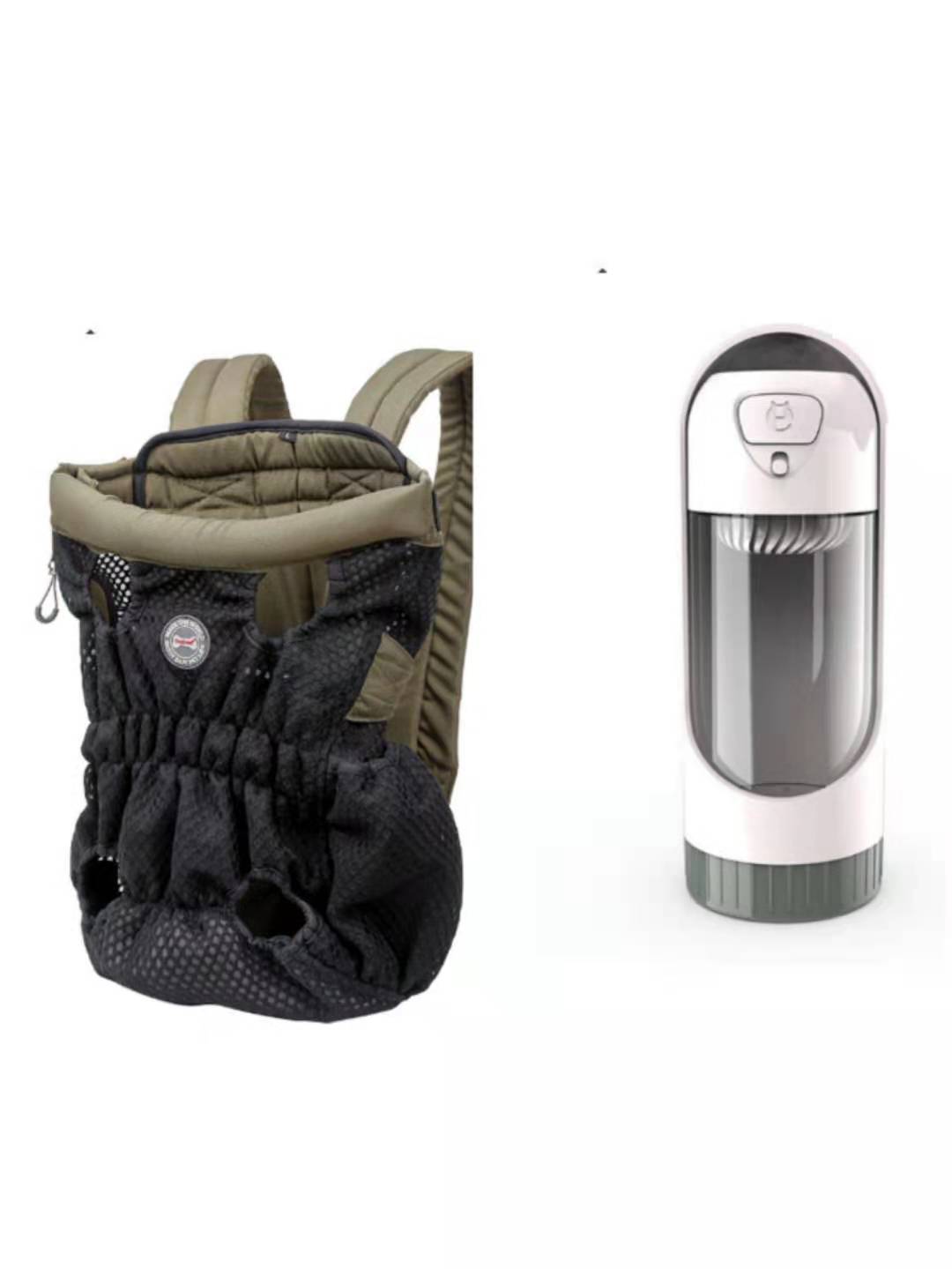 HKM-1493309 Breathable Pet Carrier Backpack for Small Dogs and Cats, Adjustable Mesh Travel Bag