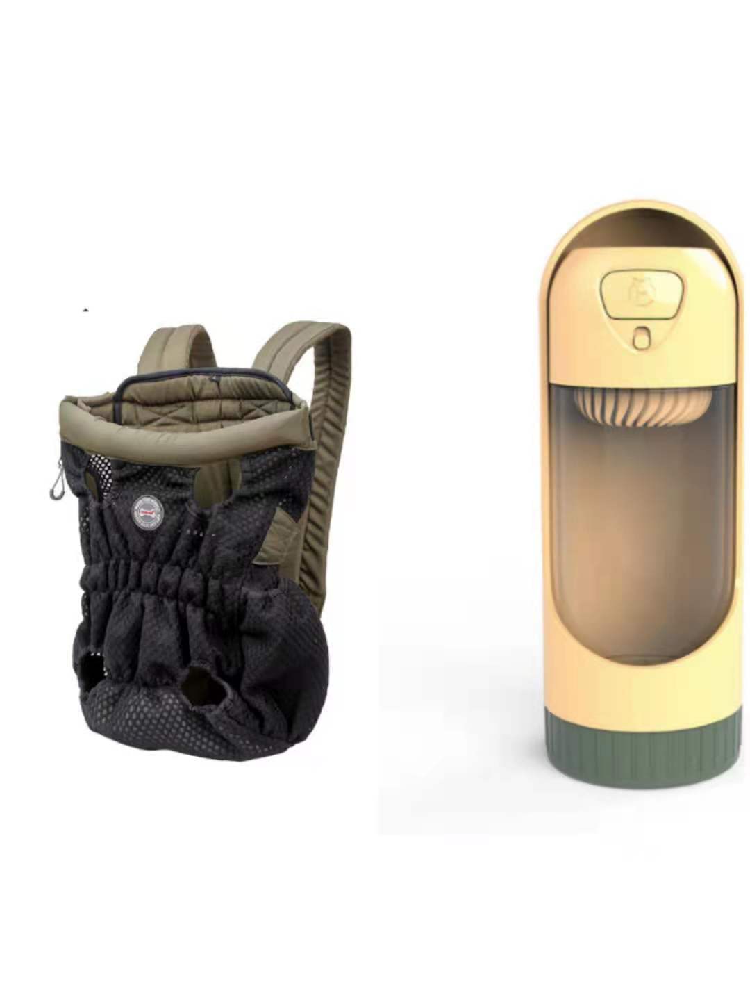 HKM-1493309 Breathable Pet Carrier Backpack for Small Dogs and Cats, Adjustable Mesh Travel Bag