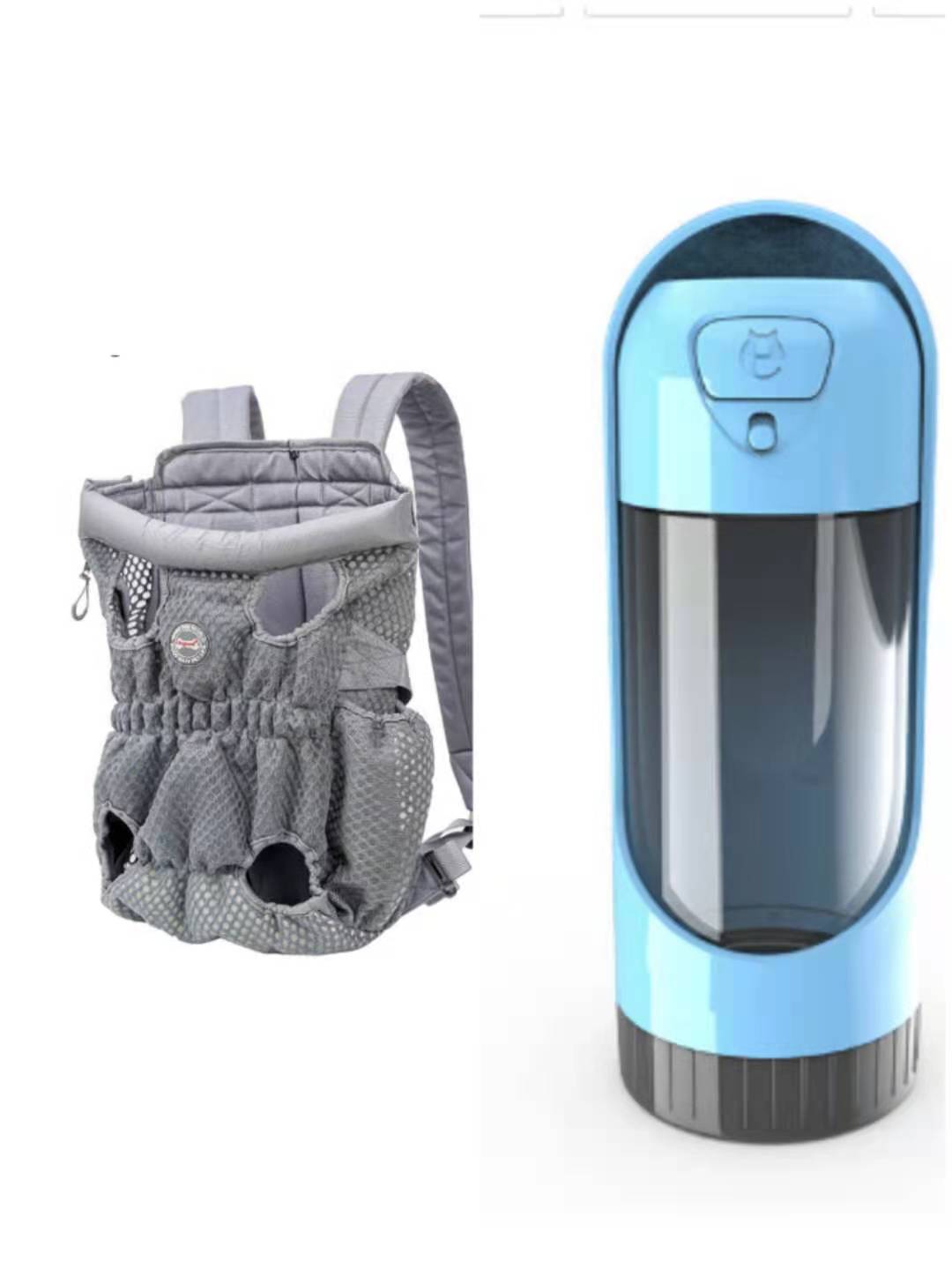 HKM-1493309 Breathable Pet Carrier Backpack for Small Dogs and Cats, Adjustable Mesh Travel Bag