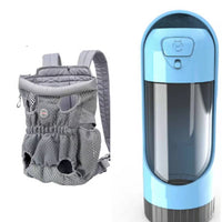 HKM-1493309 Breathable Pet Carrier Backpack for Small Dogs and Cats, Adjustable Mesh Travel Bag