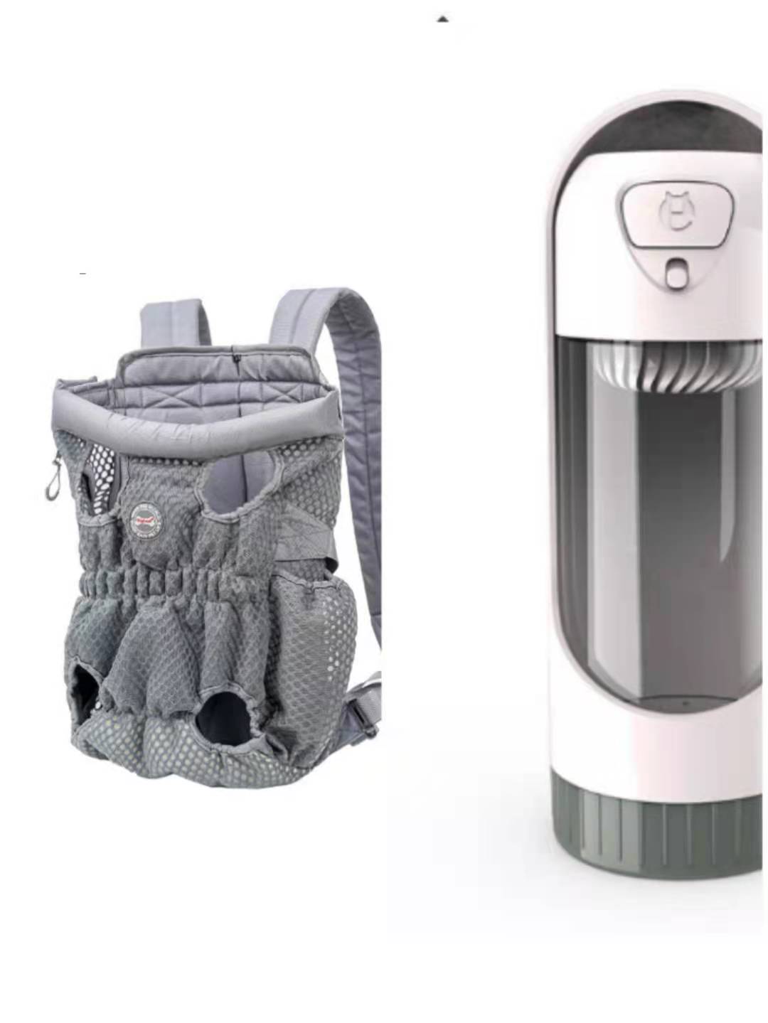 HKM-1493309 Breathable Pet Carrier Backpack for Small Dogs and Cats, Adjustable Mesh Travel Bag