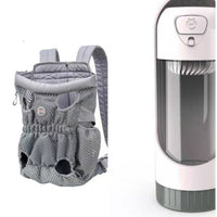 HKM-1493309 Breathable Pet Carrier Backpack for Small Dogs and Cats, Adjustable Mesh Travel Bag