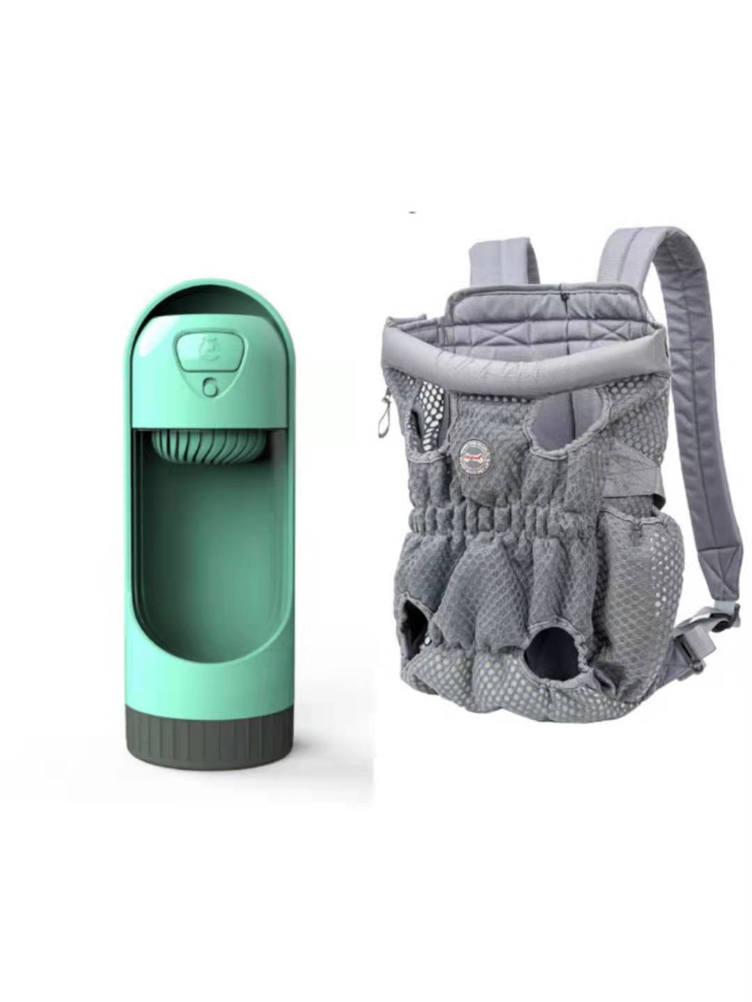 HKM-1493309 Breathable Pet Carrier Backpack for Small Dogs and Cats, Adjustable Mesh Travel Bag