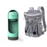 HKM-1493309 Breathable Pet Carrier Backpack for Small Dogs and Cats, Adjustable Mesh Travel Bag