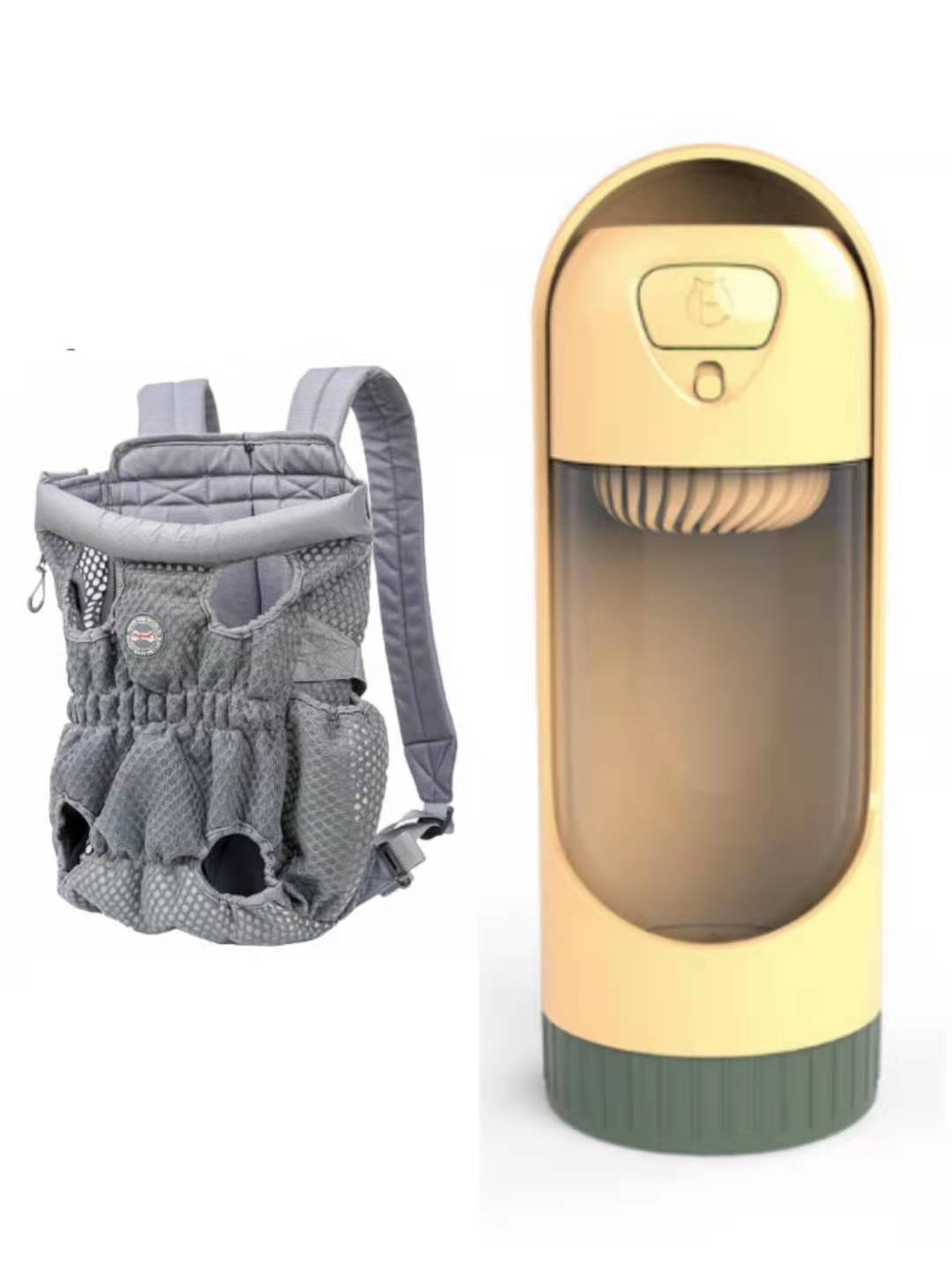 HKM-1493309 Breathable Pet Carrier Backpack for Small Dogs and Cats, Adjustable Mesh Travel Bag