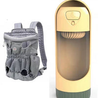 HKM-1493309 Breathable Pet Carrier Backpack for Small Dogs and Cats, Adjustable Mesh Travel Bag