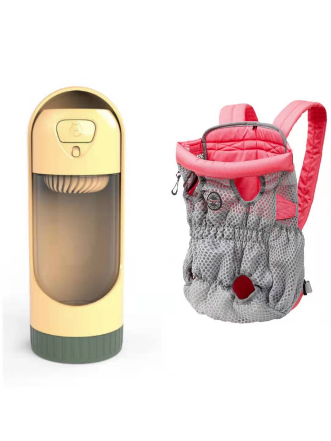 HKM-1493309 Breathable Pet Carrier Backpack for Small Dogs and Cats, Adjustable Mesh Travel Bag