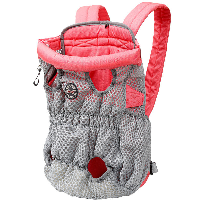 HKM-1493309 Breathable Pet Carrier Backpack for Small Dogs and Cats, Adjustable Mesh Travel Bag