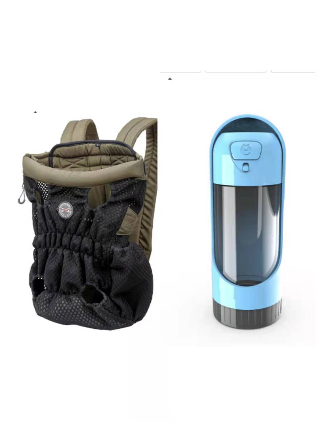 HKM-1493309 Breathable Pet Carrier Backpack for Small Dogs and Cats, Adjustable Mesh Travel Bag
