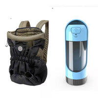 HKM-1493309 Breathable Pet Carrier Backpack for Small Dogs and Cats, Adjustable Mesh Travel Bag