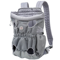 HKM-1493309 Breathable Pet Carrier Backpack for Small Dogs and Cats, Adjustable Mesh Travel Bag