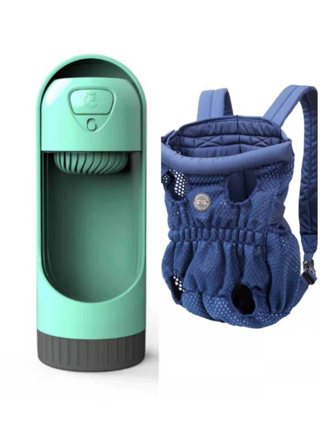 HKM-1493309 Breathable Pet Carrier Backpack for Small Dogs and Cats, Adjustable Mesh Travel Bag