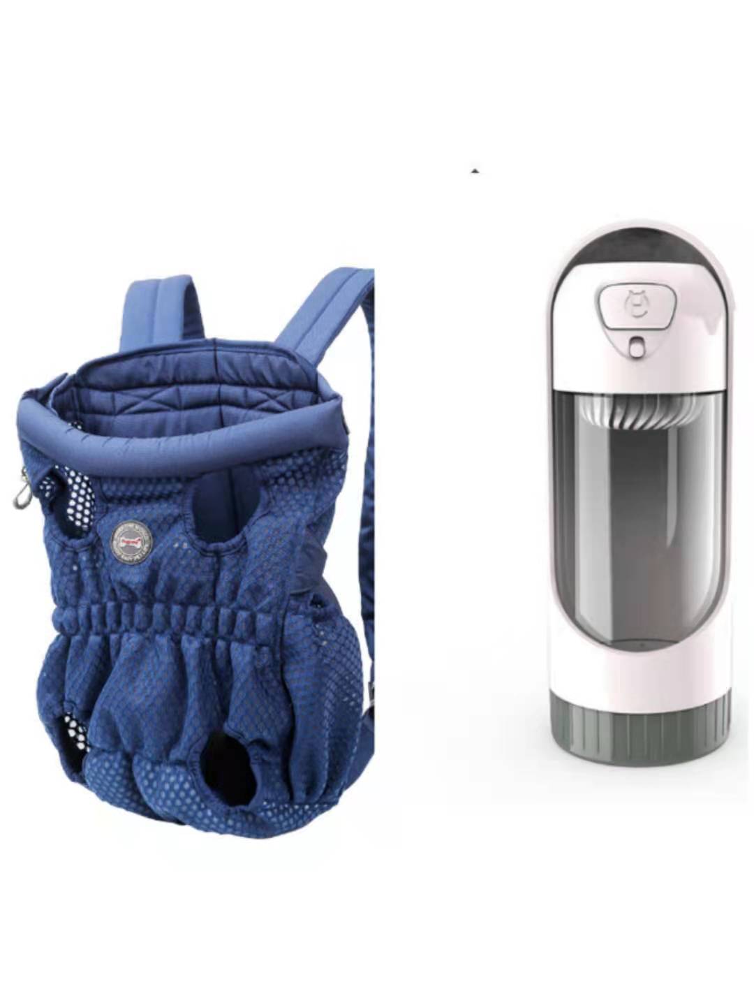 HKM-1493309 Breathable Pet Carrier Backpack for Small Dogs and Cats, Adjustable Mesh Travel Bag