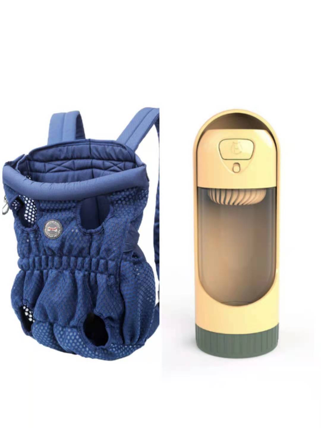 HKM-1493309 Breathable Pet Carrier Backpack for Small Dogs and Cats, Adjustable Mesh Travel Bag