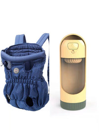 HKM-1493309 Breathable Pet Carrier Backpack for Small Dogs and Cats, Adjustable Mesh Travel Bag
