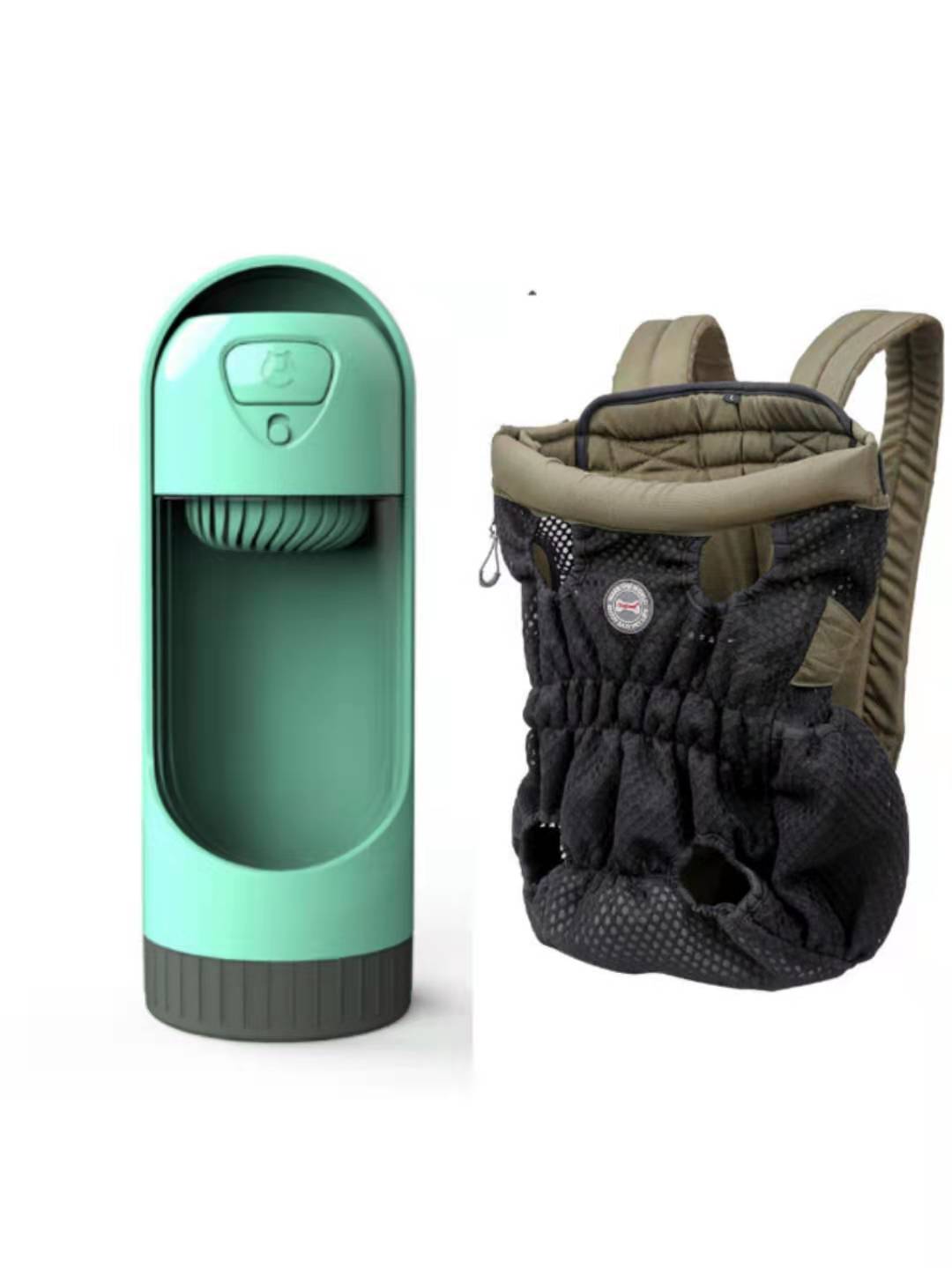 HKM-1493309 Breathable Pet Carrier Backpack for Small Dogs and Cats, Adjustable Mesh Travel Bag