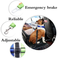 HKM-1493693 Adjustable Dog Seat Belt Harness Leash - Dog Collar for Safe Travel in Cars