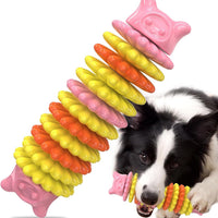 HKM-1494333 Durable Rubber Chew Toy for Aggressive Dogs - Caterpillar Shape for Dental Health and Interactive Play