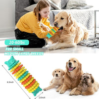 HKM-1494333 Durable Rubber Chew Toy for Aggressive Dogs - Caterpillar Shape for Dental Health and Interactive Play