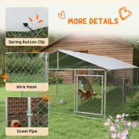 HKM-1494717 Large Outdoor Dog Kennel with Waterproof UV-Resistant Roof for Comfort and Safety