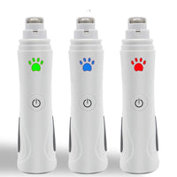 HKM-1494845 USB Rechargeable Pet Nail Trimmer with Diamond Grinding Head and Ergonomic Design for Cats and Dogs