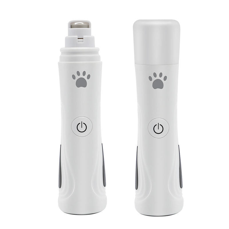 HKM-1494845 USB Rechargeable Pet Nail Trimmer with Diamond Grinding Head and Ergonomic Design for Cats and Dogs