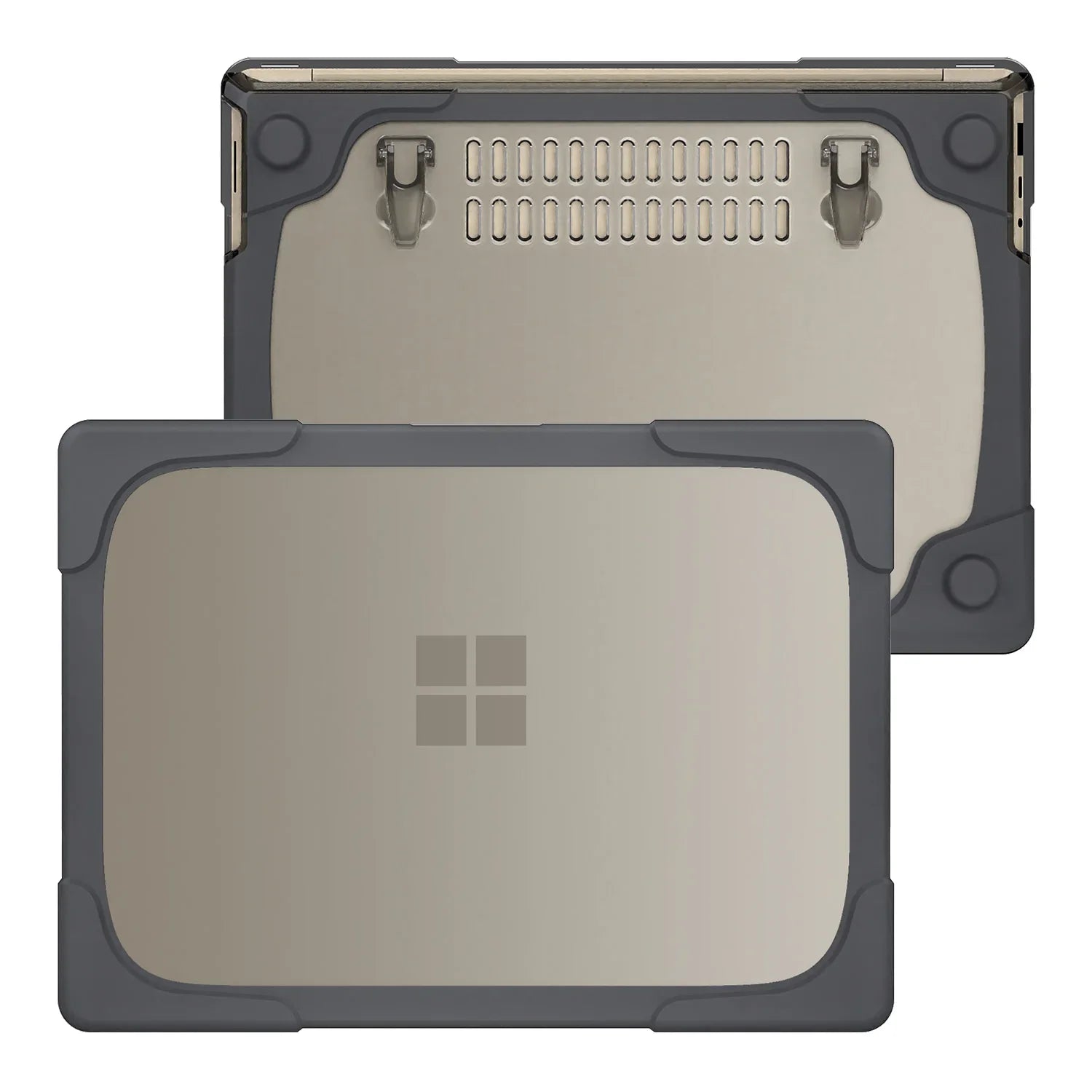 HKM-149523 Rugged TPU and PC Hard Shell Protective Case for Microsoft Surface Laptop 4, 3, 2 - 13.5 Inch (Models 1769, 1867, 1868)