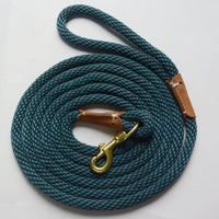 HKM-1496637 Durable Nylon Pet Traction Rope in Blue, Brown, and Green