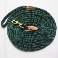 HKM-1496637 Durable Nylon Pet Traction Rope in Blue, Brown, and Green