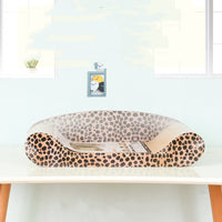 HKM-1497021 Cat Sofa Made of Corrugated Paper – Ideal Cat Grinding Toy, 50x24.5x13.5cm