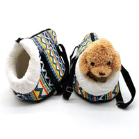 HKM-1499069 Versatile Canvas and Cotton Pet Carrier for Warm Comfort - Available in Two Sizes