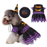 HKM-1500989 Halloween Purple Acrylic Pet Skirt for Dogs - Available in Multiple Sizes