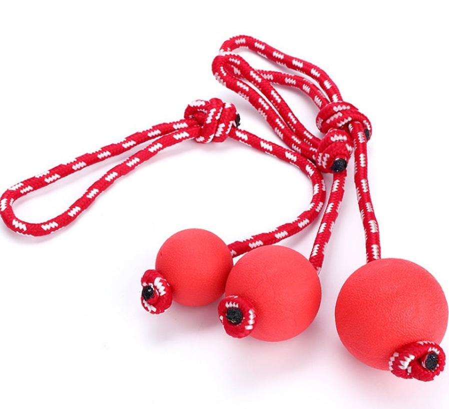 HKM-150163 Bite-Resistant Solid Rubber Dog Ball Toy - Available in Multiple Sizes