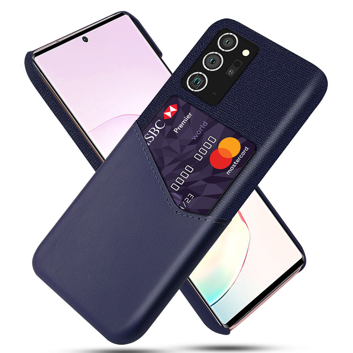 HKM-150227 Stylish Protective Leather Case with Cloth Pattern for Samsung Models