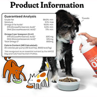 HKM-1502653 Pet Fish Oil Health Supplement for Cats and Dogs - 300g Hair-proof Formula